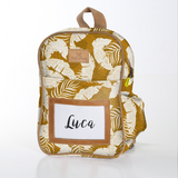 Kids Backpack | Laminated Fabric with Genuine Leather