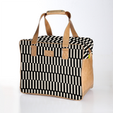 Large Weekender Luggage | Laminated Fabric with Genuine Leather