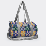Sports & Gym Bag SILVER Trim | Laminated Fabric