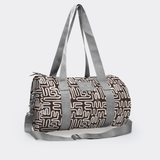 Sports & Gym Bag SILVER Trim | Laminated Fabric
