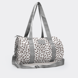 Sports & Gym Bag SILVER Trim | Laminated Fabric