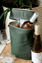 Wine Cooler Double | Genuine Leather | In Stock