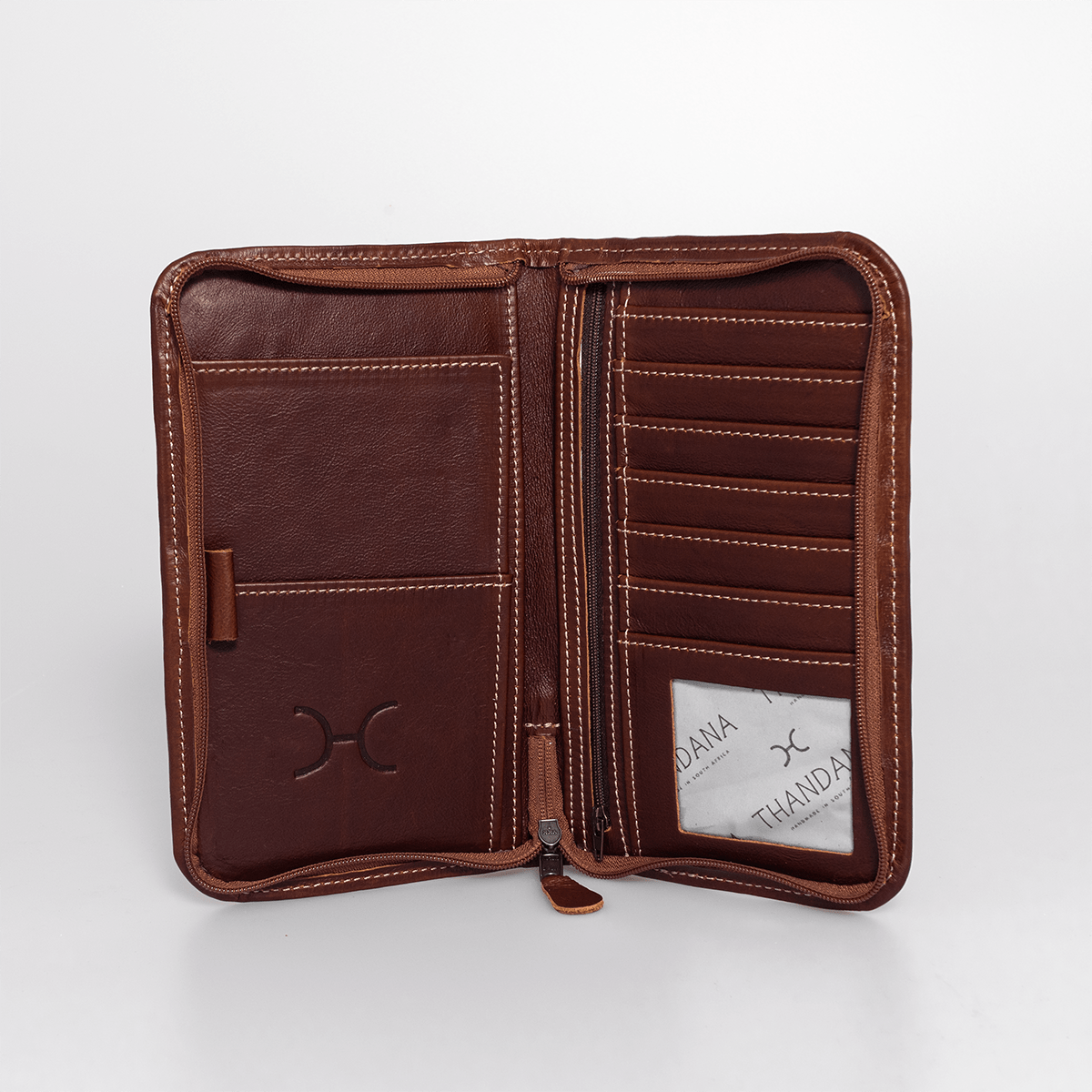 Large Travel Wallet Leather - Thandana UK