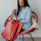 Tote Handbag Leather - Thandana UK