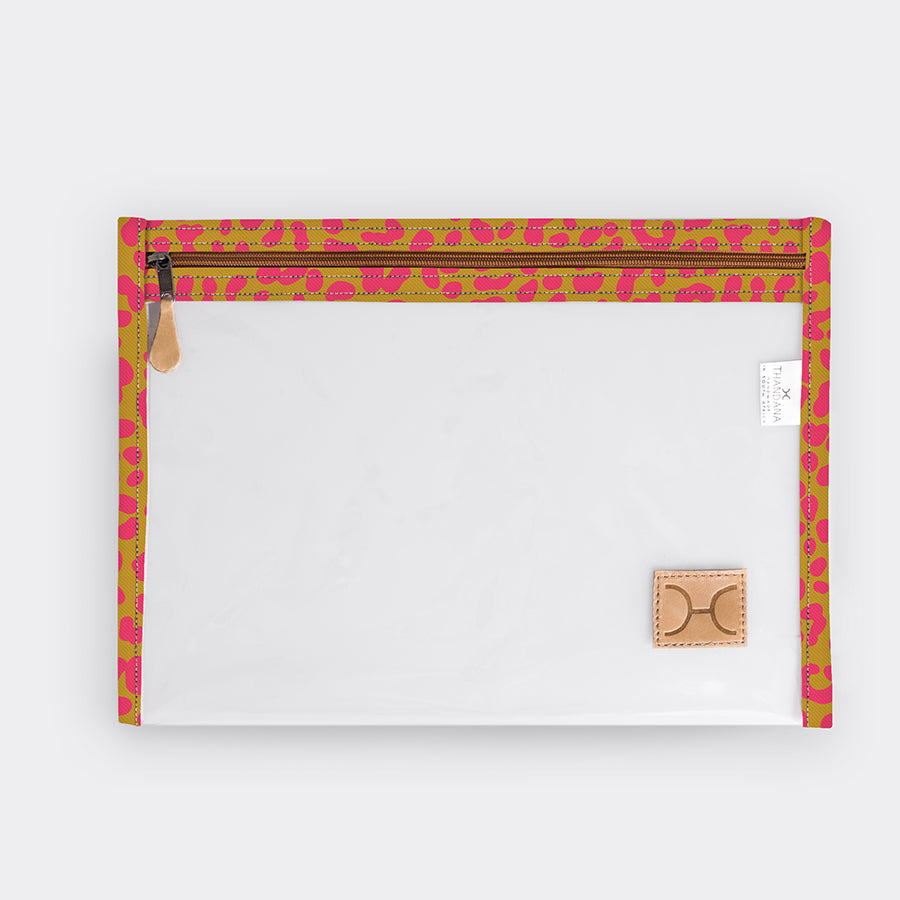 Clear Document Pouch | Laminated Fabric | In Stock