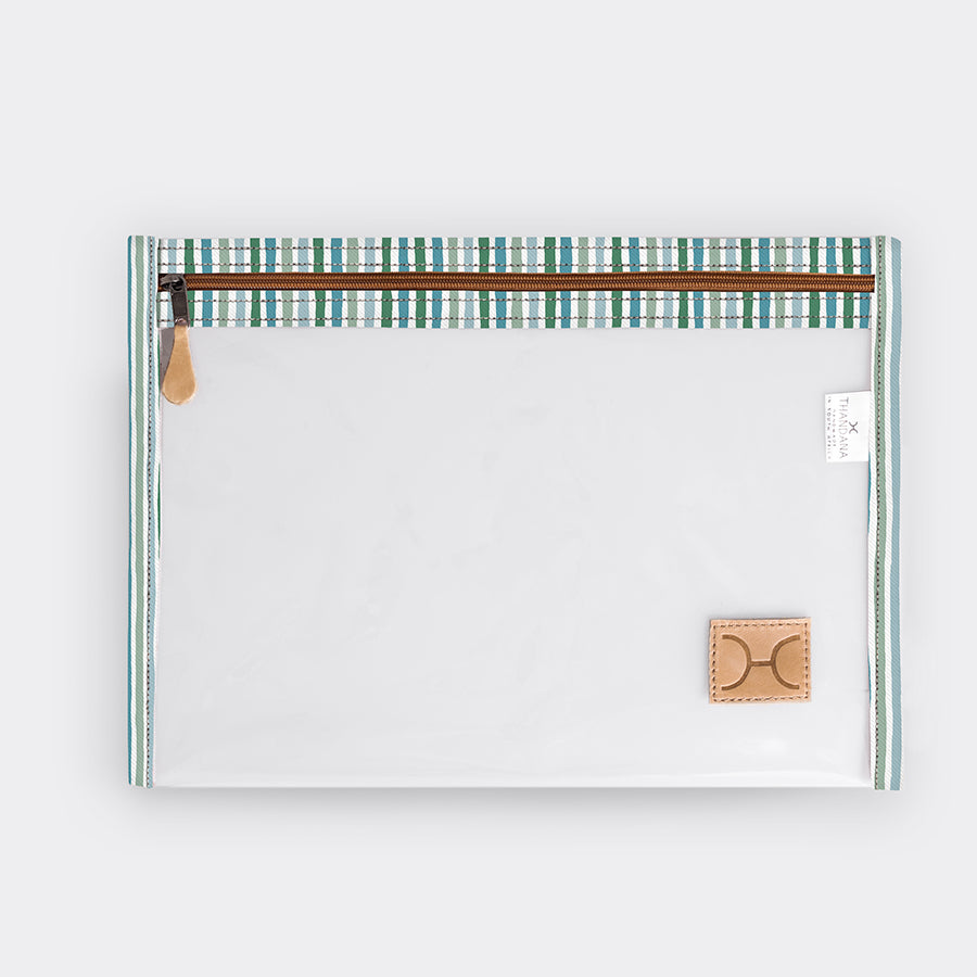Clear Document Pouch | Laminated Fabric | In Stock