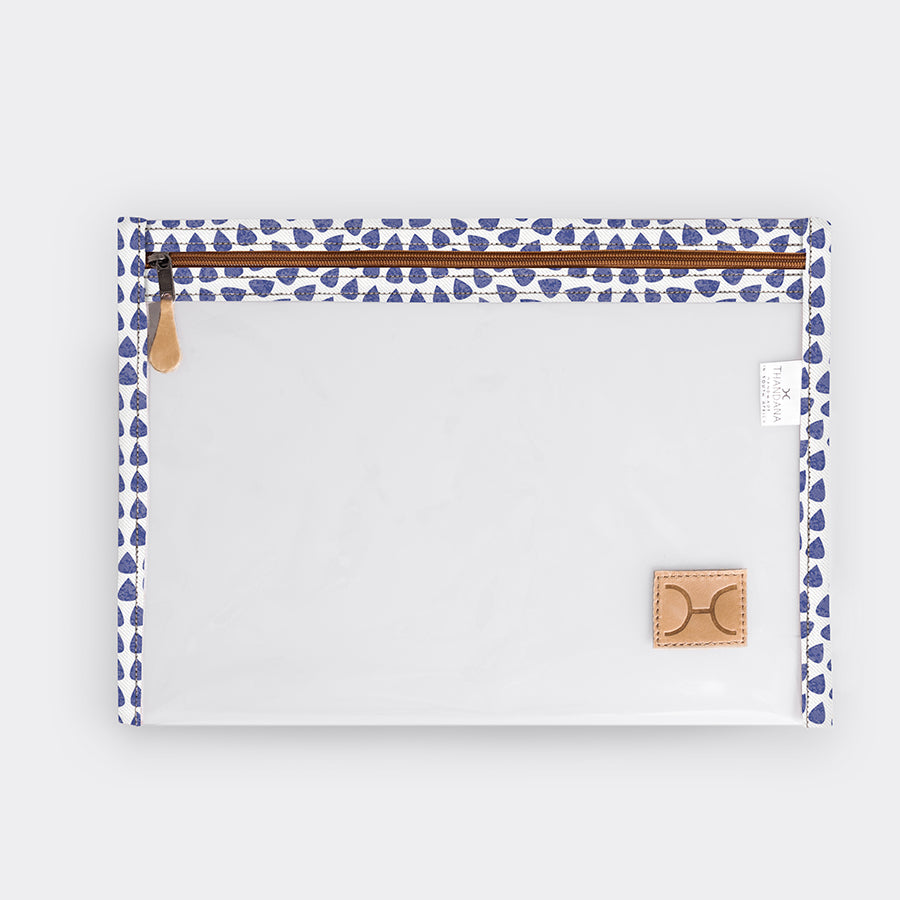 Clear Document Pouch | Laminated Fabric | In Stock
