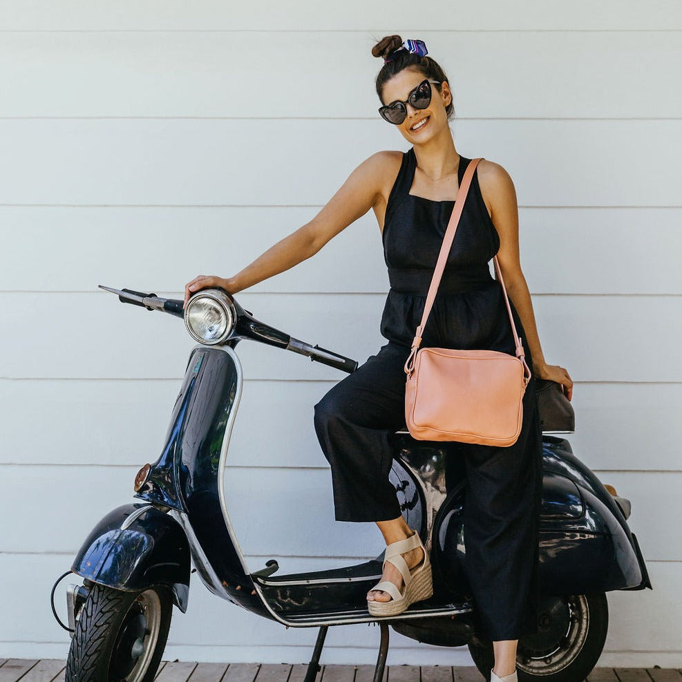 Boxy Handbag | Genuine Leather