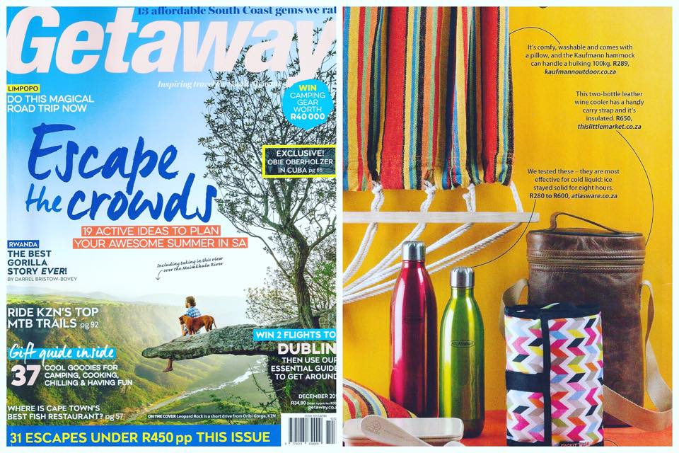 Leather Wine Cooler, Featured In Getaway Magazine!