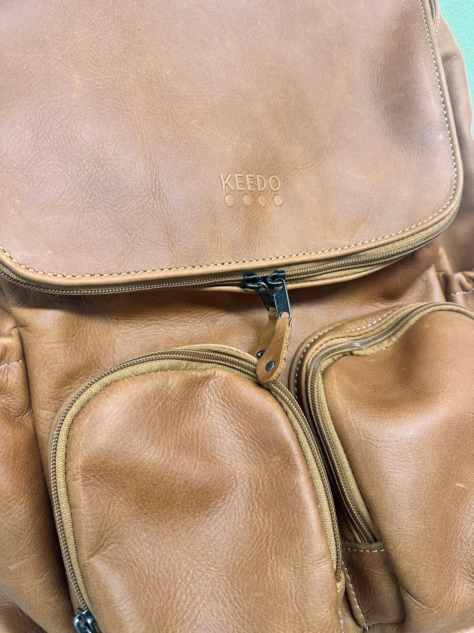 Laptop 15' Backpack | Genuine Leather | Corporate