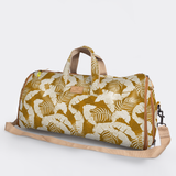 Carry All Travel Bag | Laminated Fabric with Genuine Leather