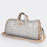 Carry All Travel Bag | Laminated Fabric with Genuine Leather