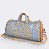 Carry All Travel Bag | Laminated Fabric with Genuine Leather
