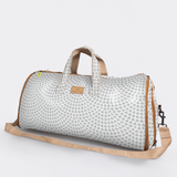 Carry All Travel Bag | Laminated Fabric with Genuine Leather