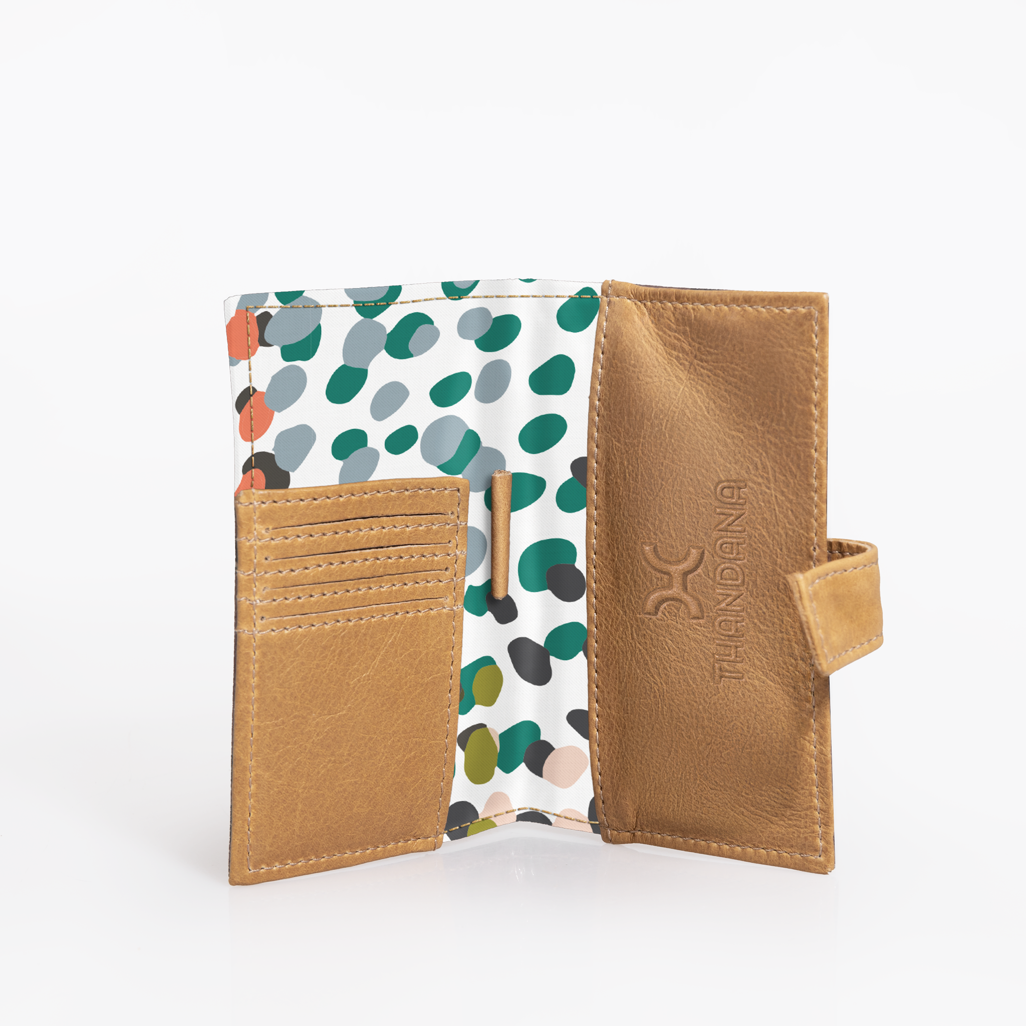 Travel Mini Wallet | Laminated Fabric with Genuine Leather