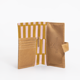 Travel Mini Wallet | Laminated Fabric with Genuine Leather