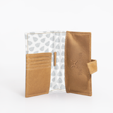 Travel Mini Wallet | Laminated Fabric with Genuine Leather