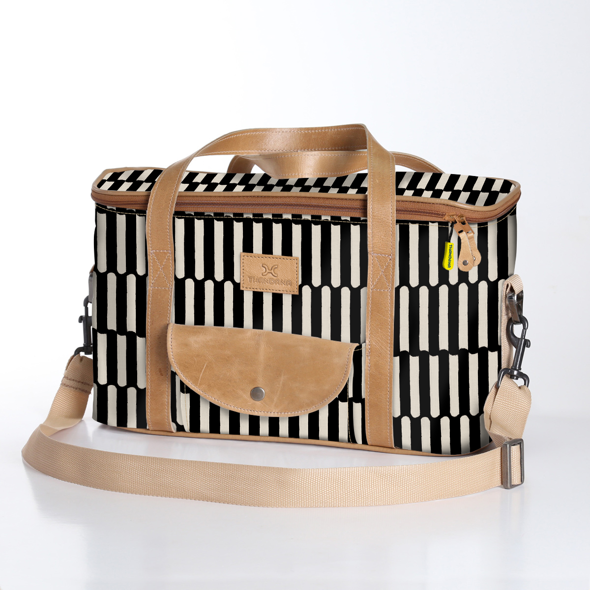 Caddy Cooler | Laminated Fabric with Genuine Leather