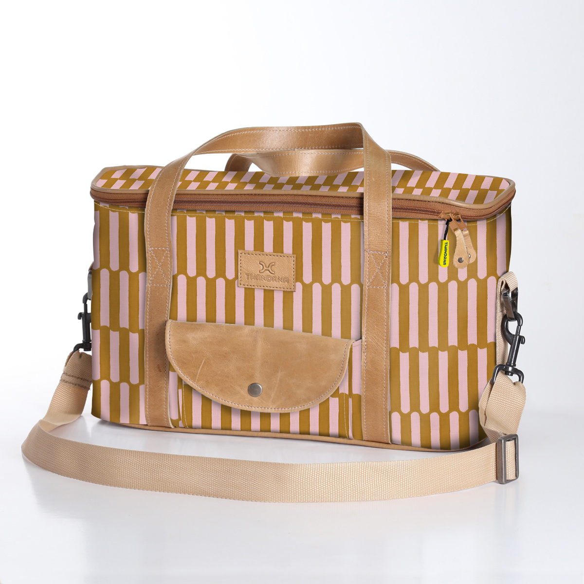 Caddy Cooler | Laminated Fabric with Genuine Leather