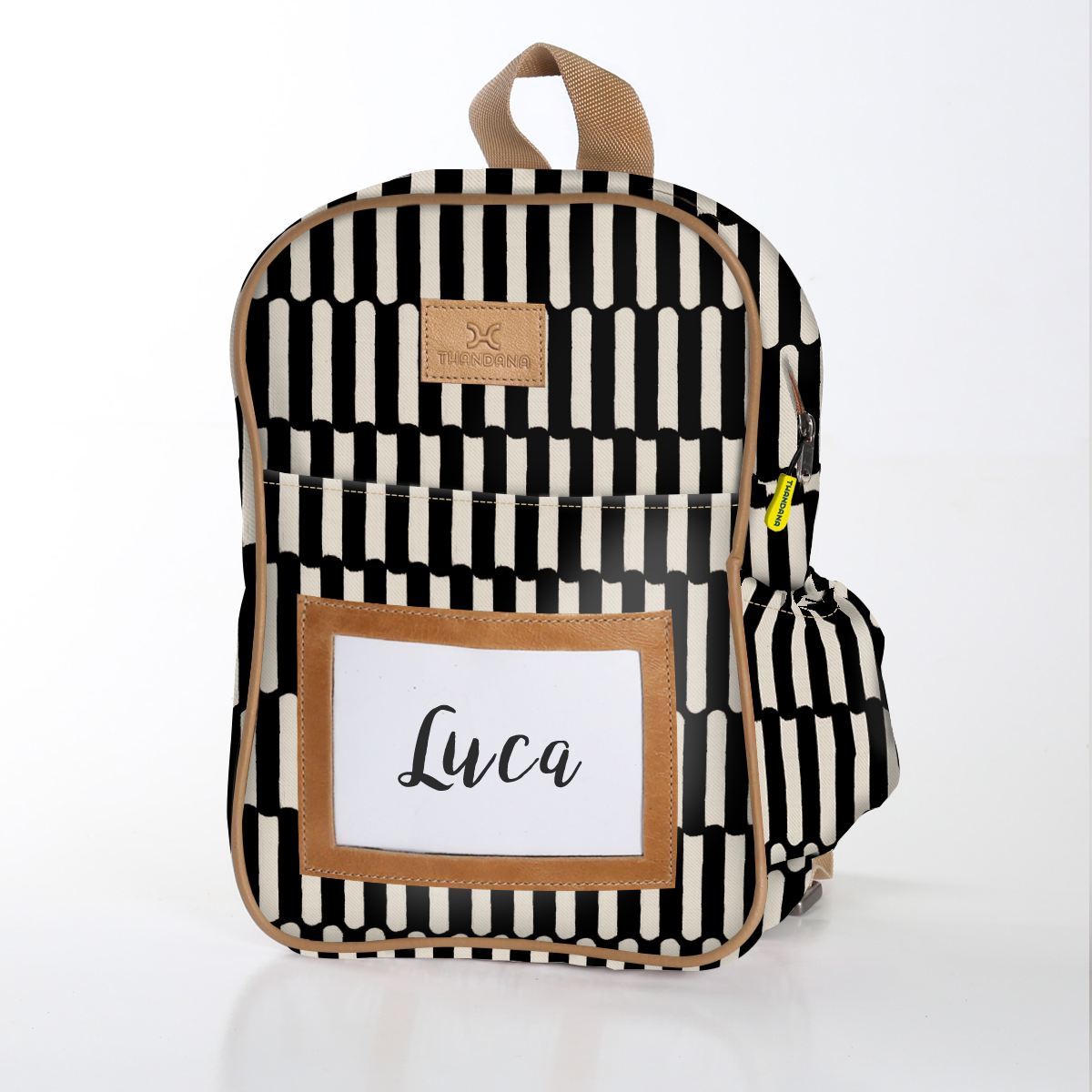 Kids Backpack | Laminated Fabric with Genuine Leather