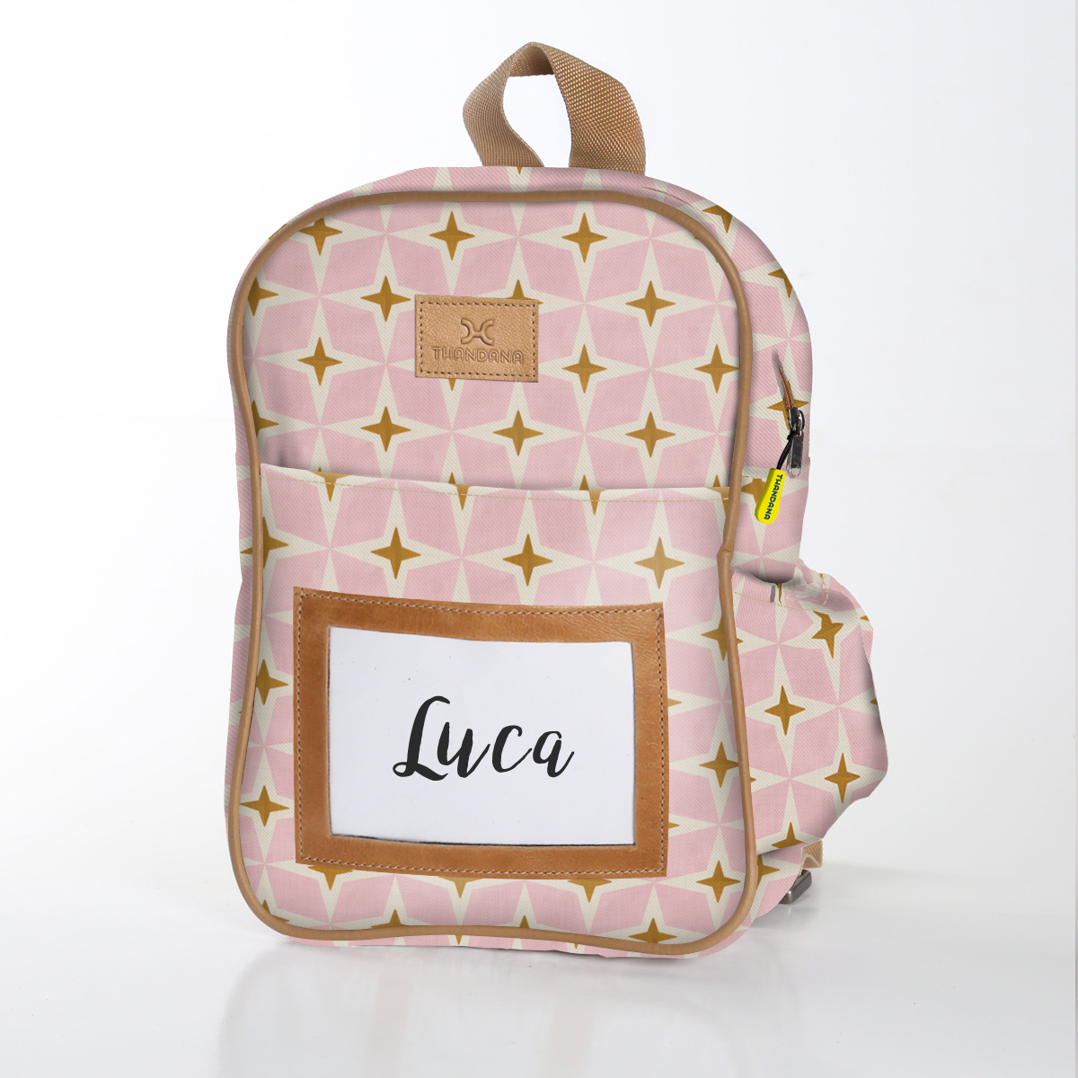 Kids Backpack | Laminated Fabric with Genuine Leather