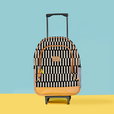 Kids Wheelie Backpack | Laminated Fabric | Black Handle