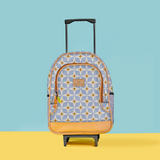 Kids Wheelie Backpack | Laminated Fabric | Black Handle
