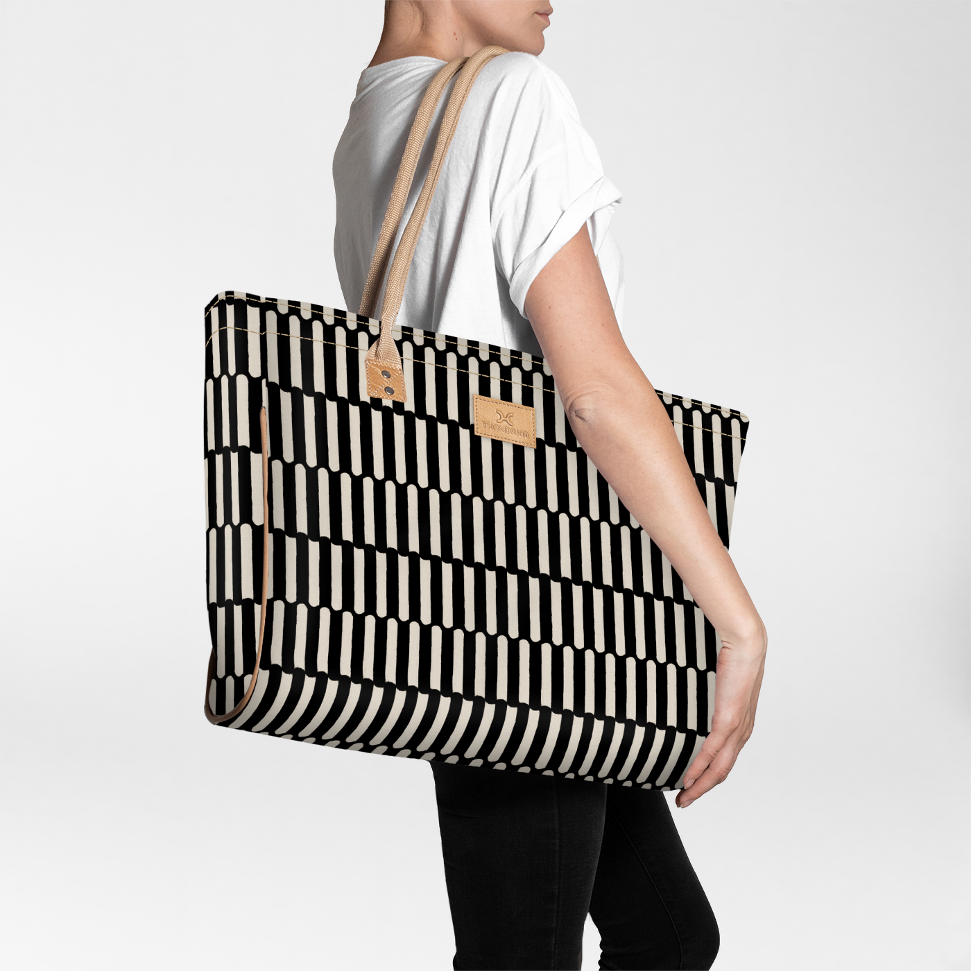 Beach Bag Large | Laminated Fabric