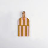 Luggage Tag Stud | Laminated Fabric with Genuine Leather