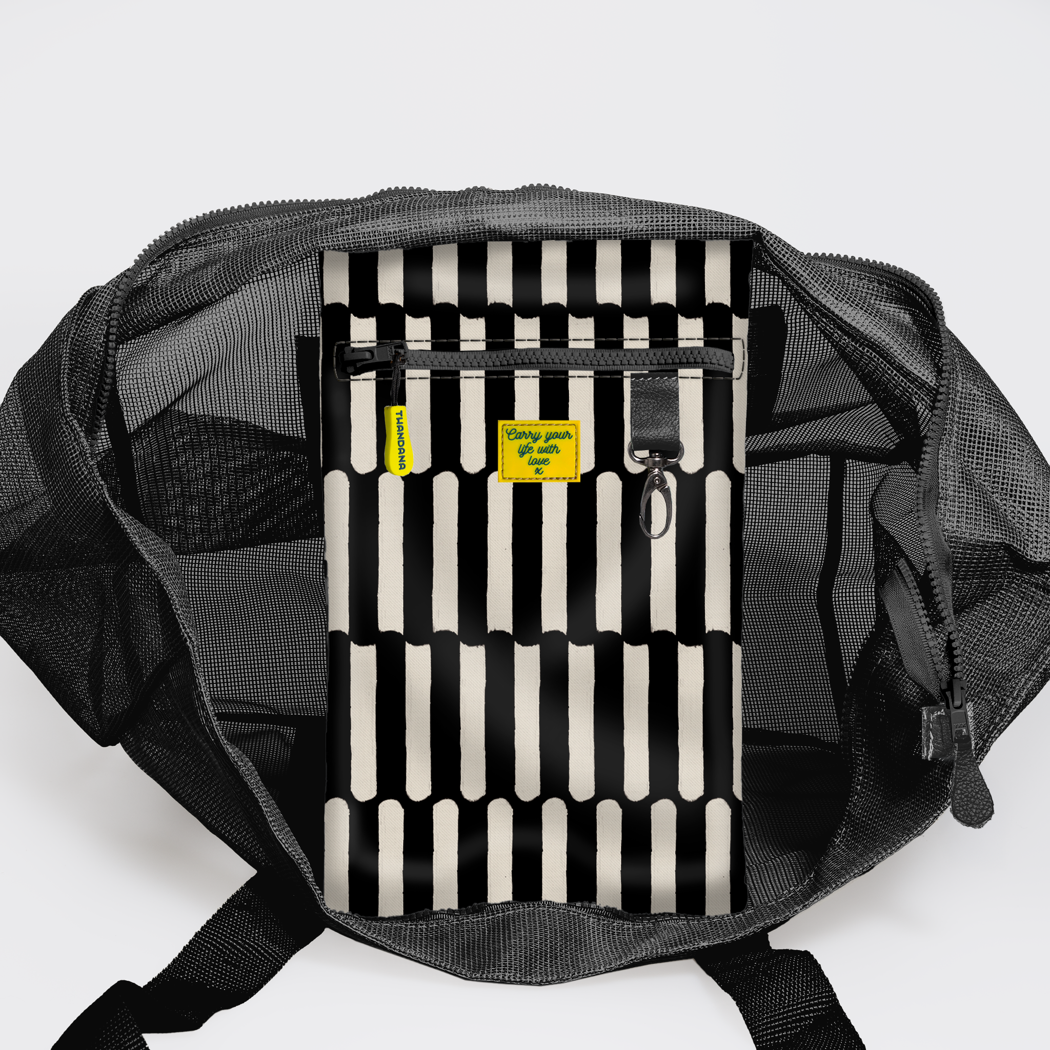Meshie Jumbo Beach Bag | Black