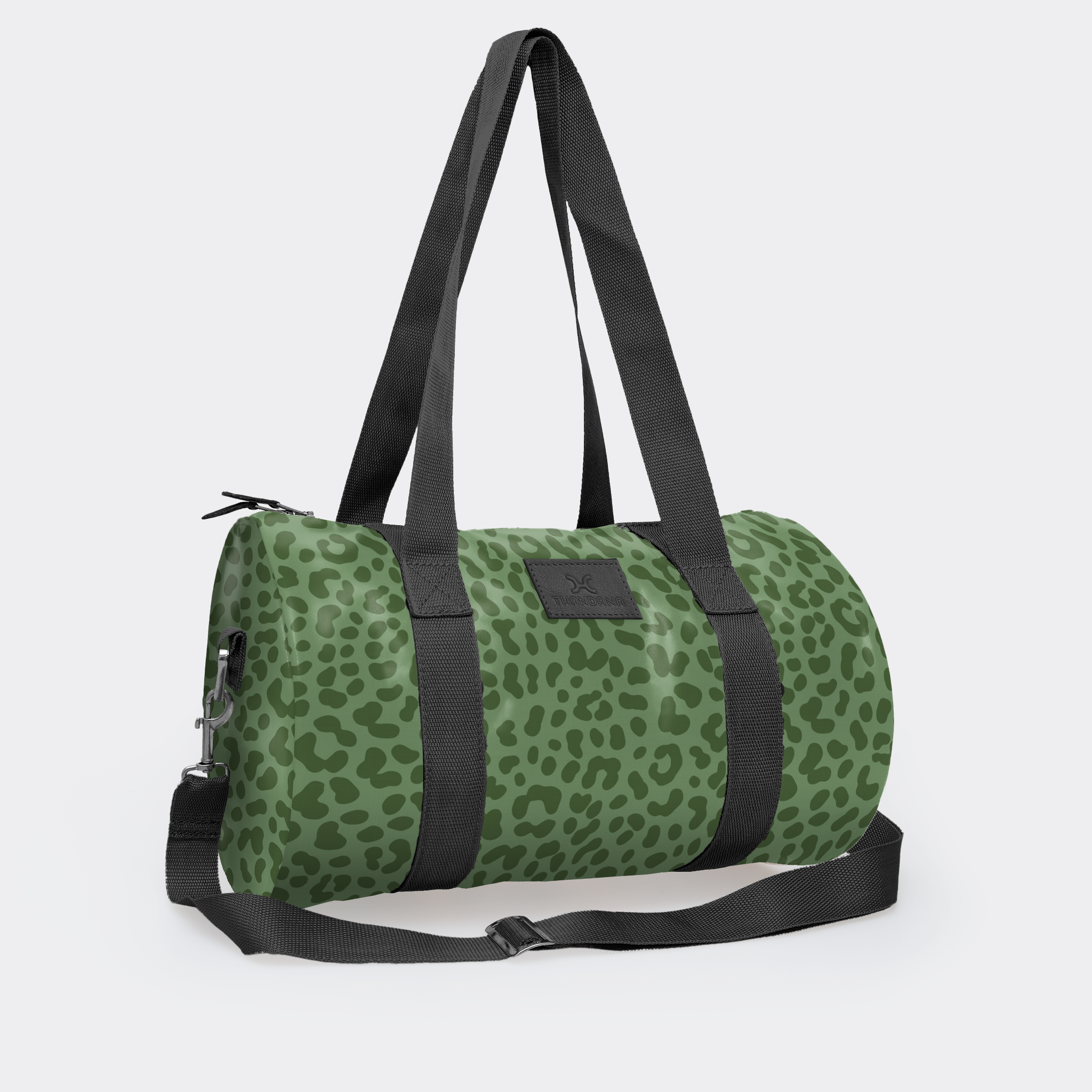 Sports & Gym Bag BLACK Trim | Laminated Fabric
