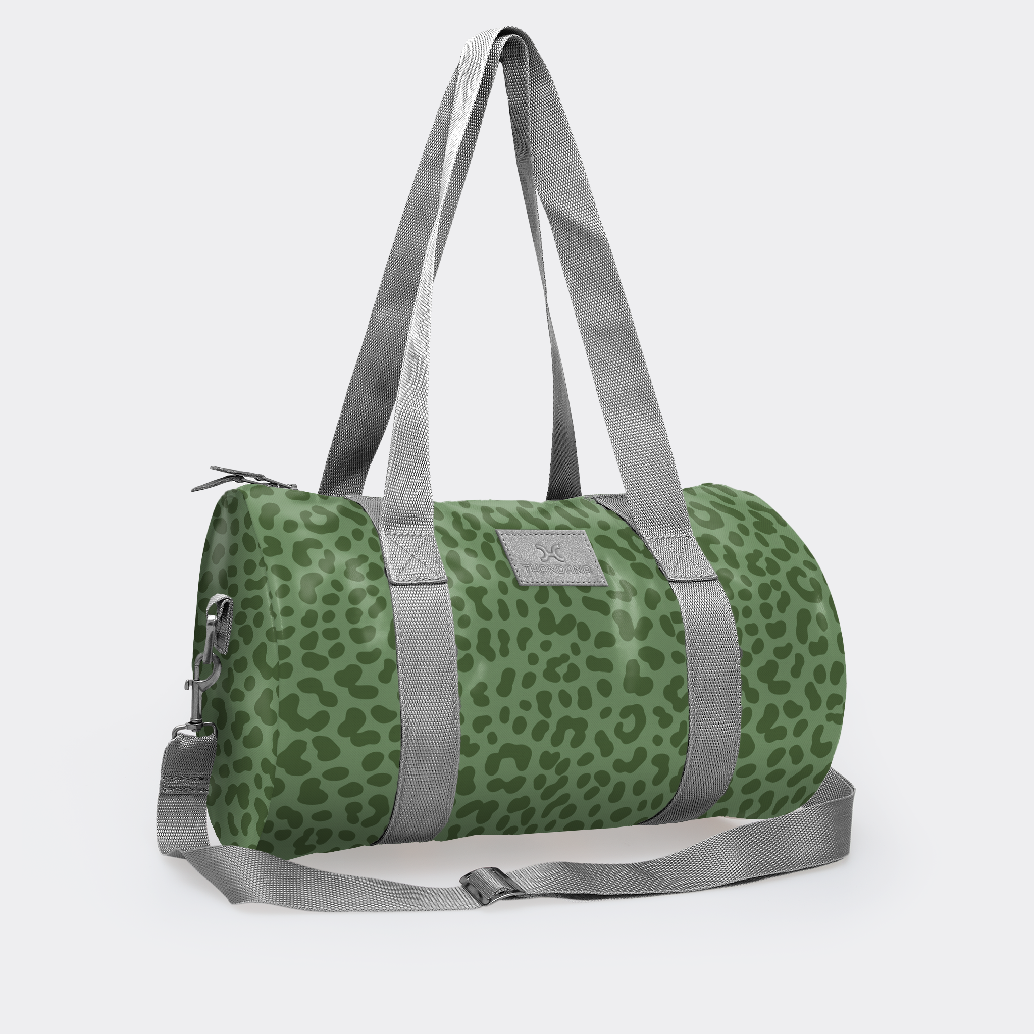 Sports & Gym Bag SILVER Trim | Laminated Fabric