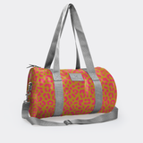 Sports & Gym Bag SILVER Trim | Laminated Fabric
