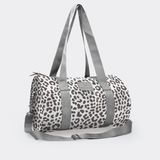 Sports & Gym Bag SILVER Trim | Laminated Fabric