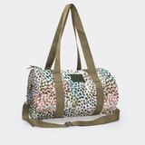 Sports & Gym Bag OLIVE Trim | Laminated Fabric