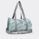 Sports & Gym Bag SILVER Trim | Laminated Fabric