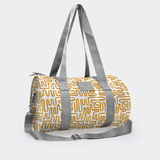 Sports & Gym Bag SILVER Trim | Laminated Fabric
