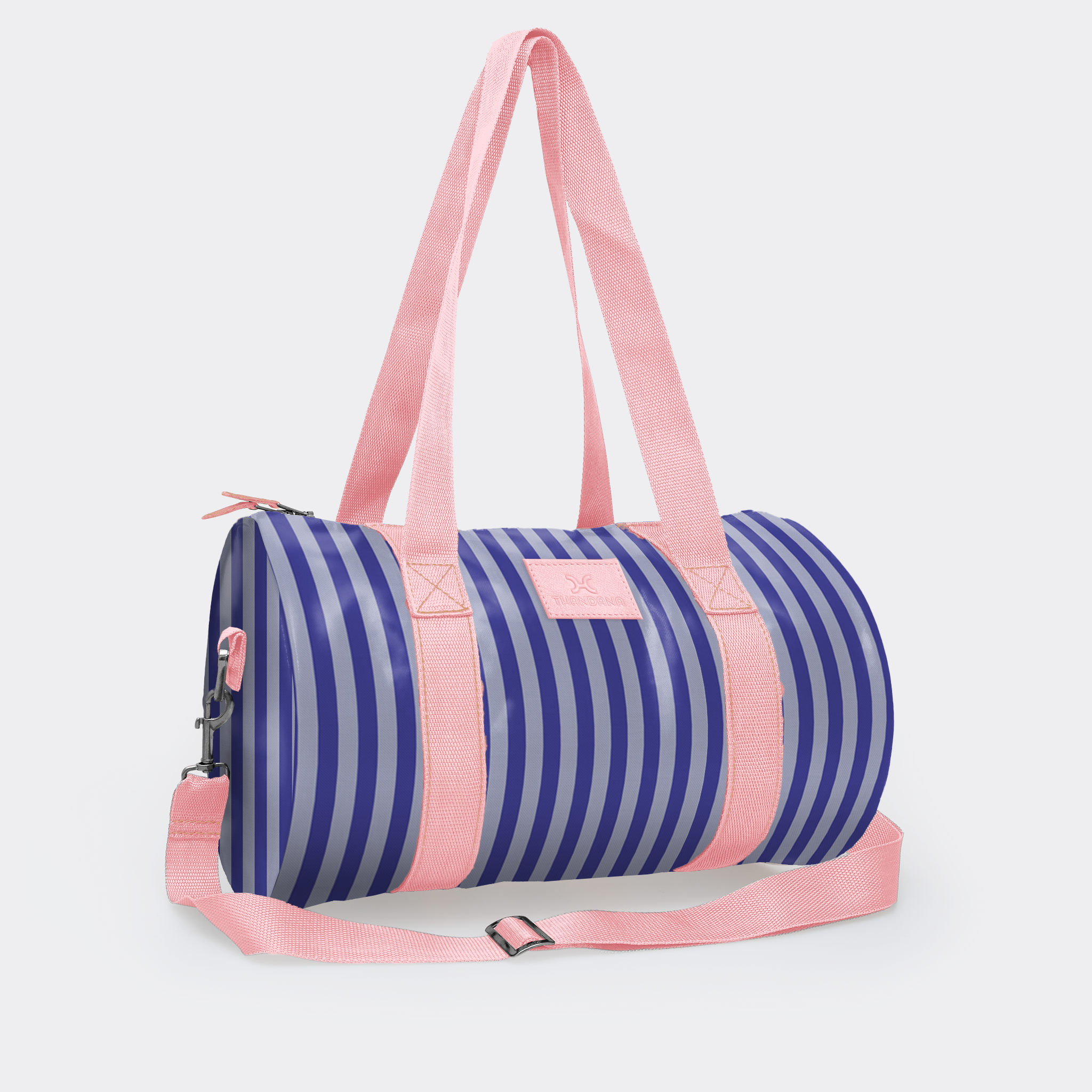 Sports & Gym Bag PINK Trim | Laminated Fabric