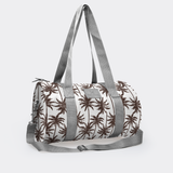 Sports & Gym Bag SILVER Trim | Laminated Fabric