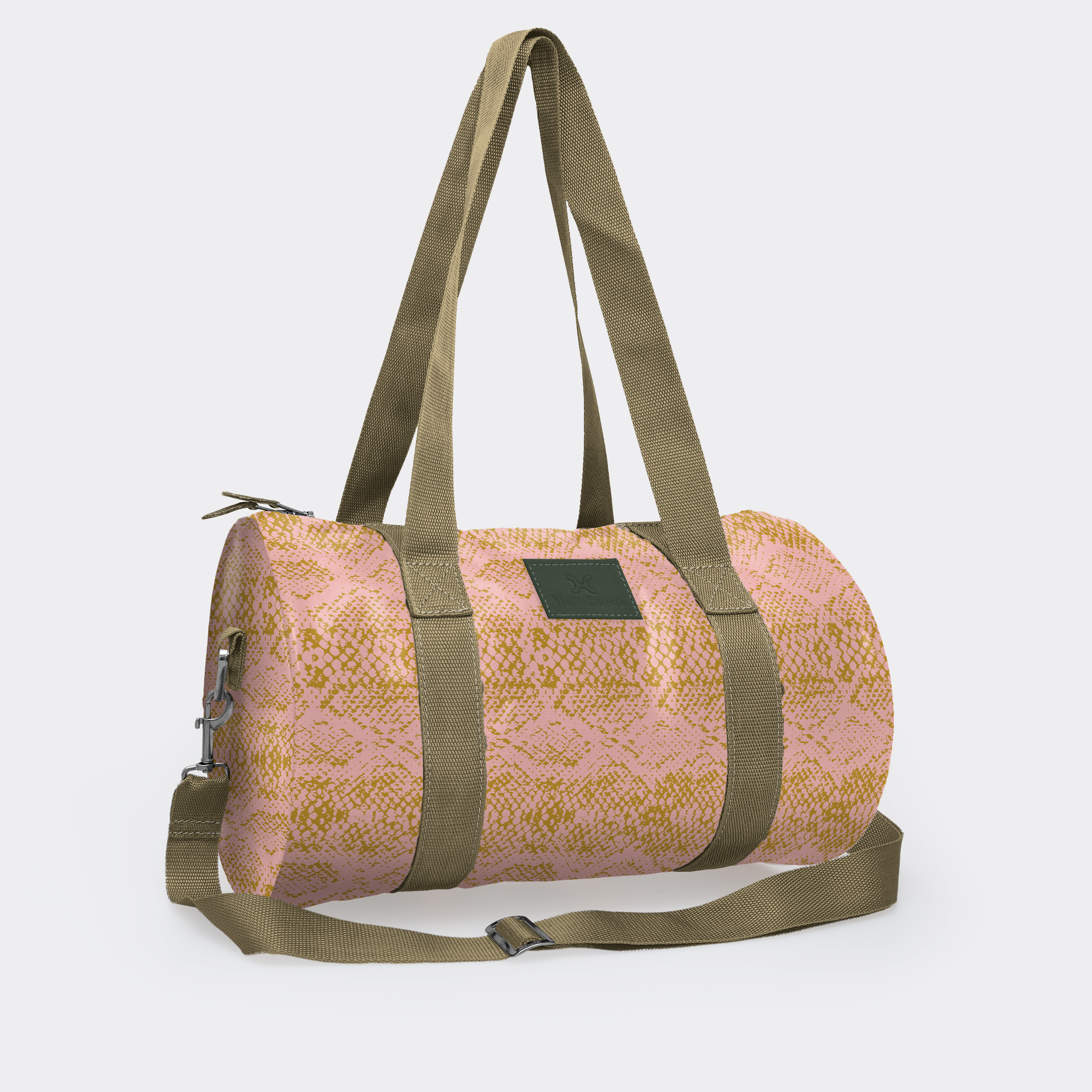 Sports & Gym Bag OLIVE Trim | Laminated Fabric