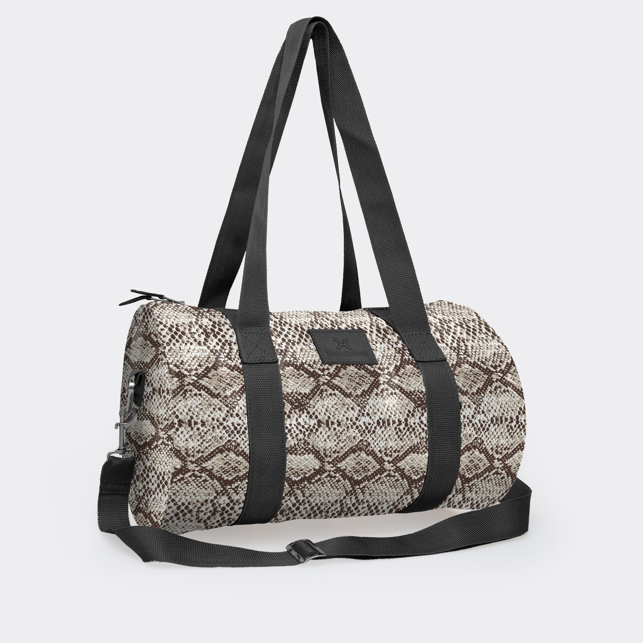 Sports & Gym Bag BLACK Trim | Laminated Fabric
