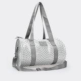 Sports & Gym Bag SILVER Trim | Laminated Fabric