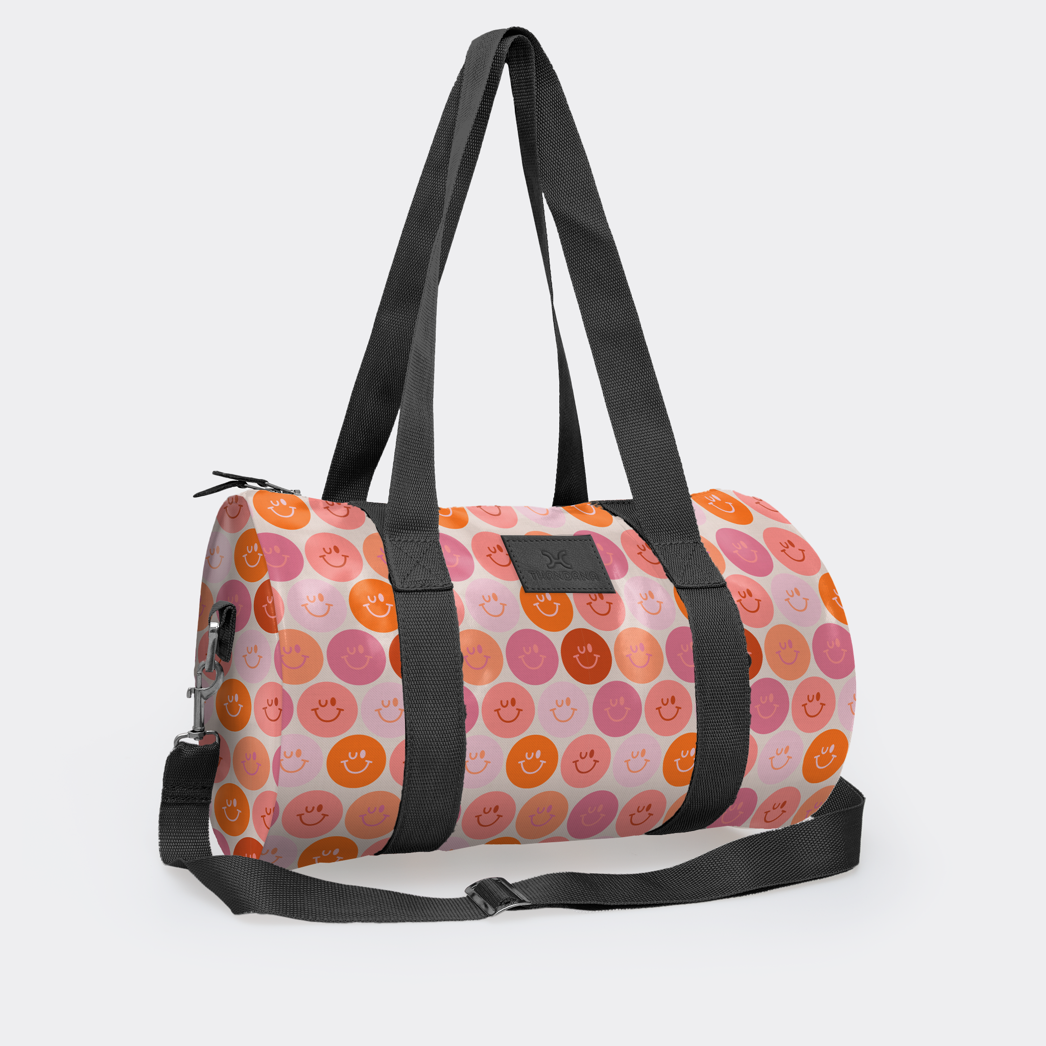 Sports & Gym Bag BLACK Trim | Laminated Fabric
