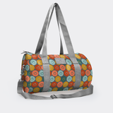 Sports & Gym Bag SILVER Trim | Laminated Fabric