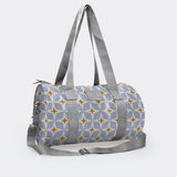 Sports & Gym Bag SILVER Trim | Laminated Fabric