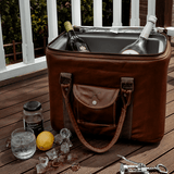 25l Box Cooler | Genuine Leather & Hard Inner Bin Box Cooler by Thandana