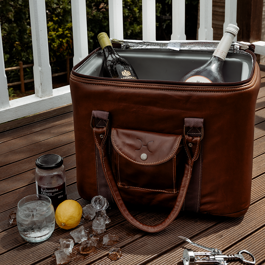 25l Box Cooler | Genuine Leather & Hard Inner Bin | Corporate Box Cooler by Thandana
