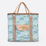 25l Box Cooler | Laminated Fabric with Genuine Leather & Hard Inner Bin Crazy Daisy - Sage Box Cooler by Thandana