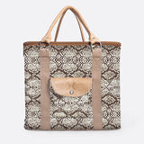 25l Box Cooler | Laminated Fabric with Genuine Leather & Hard Inner Bin Python - Moody Box Cooler by Thandana