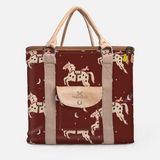 25l Box Cooler | Laminated Fabric with Genuine Leather & Hard Inner Bin Midnight Pony - Cherry Box Cooler by Thandana
